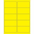 Bsc Preferred 4 x 2'' Fluorescent Yellow Rectangle Laser Labels, 1000PK S-3847Y